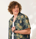 Floral Tropical Button-Up Summer Hawaiian Shirt