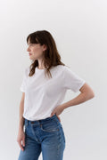 The Marseille Tee - Super Soft Deadstock Modern Cotton White Crew Neck T-Shirt