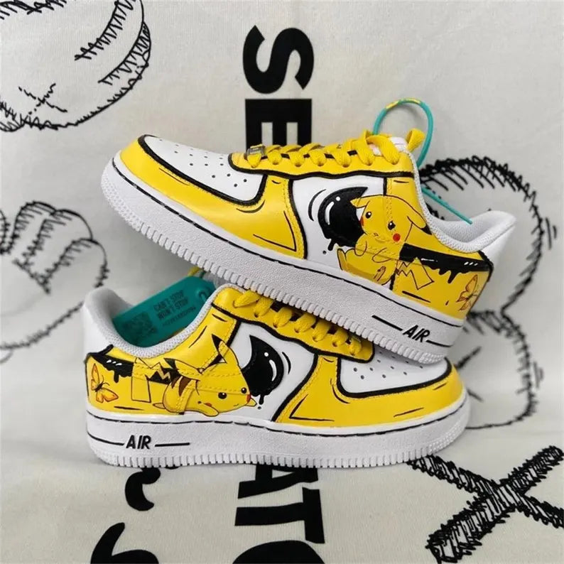 Custom Anime White Shoes - Personalized Anime Canvas Sneakers & Custom Manga Fan Gift Kicks