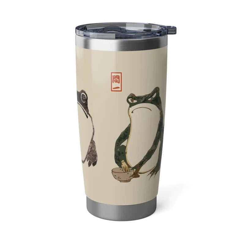 Hoji Frogs Stainless Steel Tumbler - Vintage Japanese Art Insulated Travel Mug