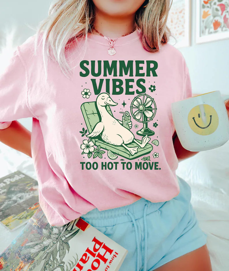 Summer Goose & Duck Lover T-Shirt | Fun Summer Vibes Beach Tee