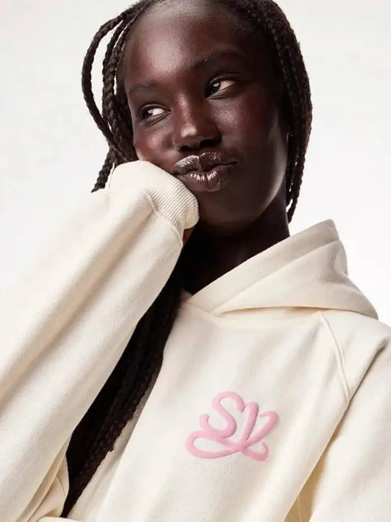 Salish Matter "Sweet Life" Cream Hoodie | Oversized Fleece Pullover