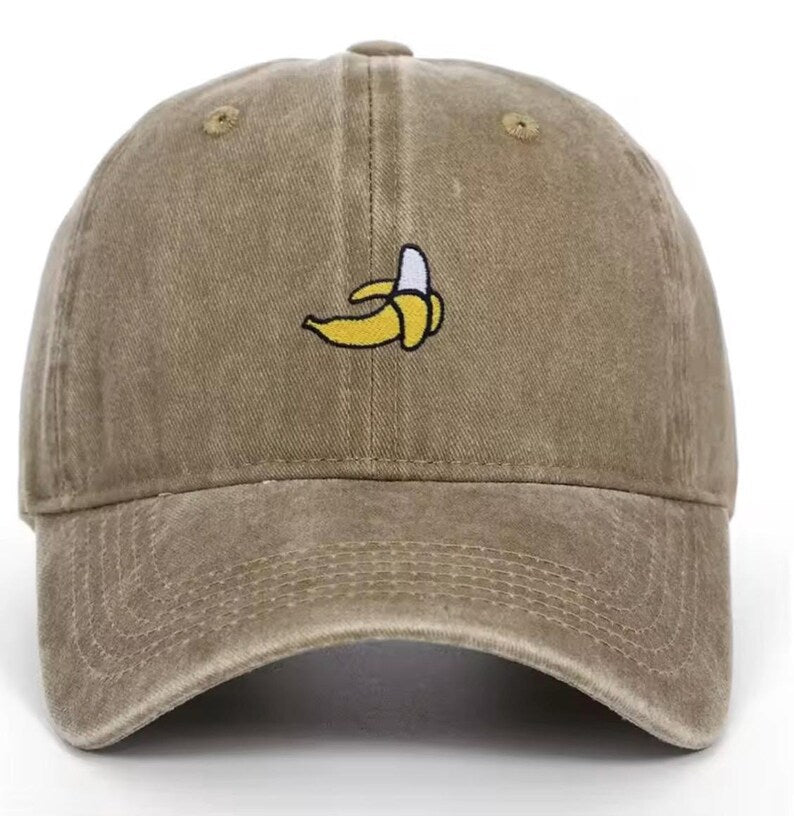 Banana Embroidered Vintage Baseball Cap