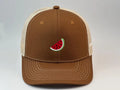 Watermelon Embroidered Mesh Trucker Hat - Summer Fruit Casual Baseball Cap for Women Men