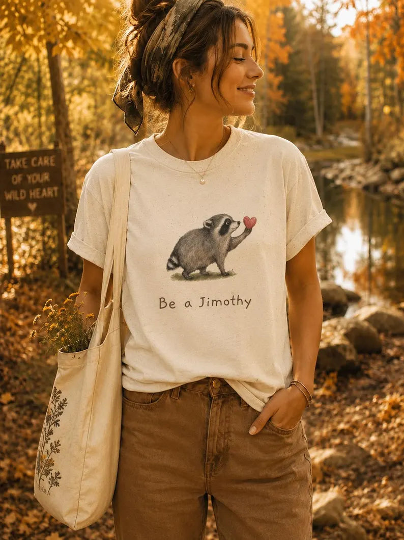 Viral Jimothy the Seattle Raccoon Shirt | Funny Short Spine Wildlife Graphic Tee